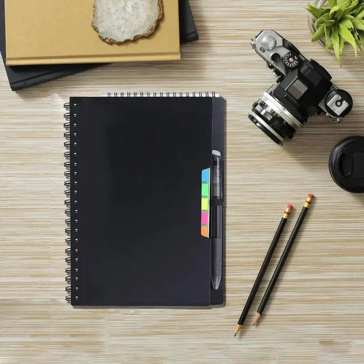 Reusable Smart Notebook Eco-Friendly Digitally Connected Notebook Smart Reusable Planner & Notepad Waterproof Mineral Stone