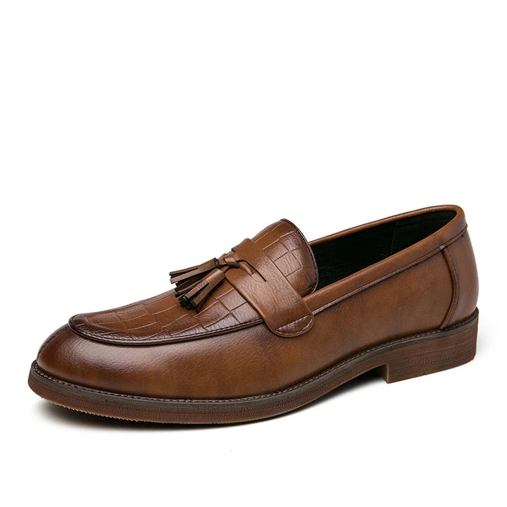 Leather Casual Loafers – Men's Slip-On Dress Shoes