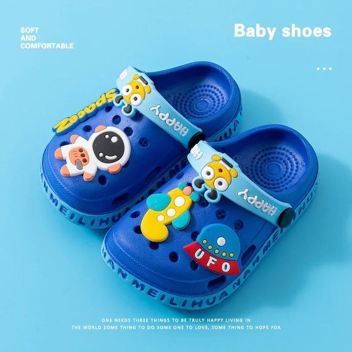 Children Garden Shoes Cute EVA Cartoon Beach Sandals Babies Summer Slippers High Quality Soft Kids Outdoor Slippers Flip Shoes