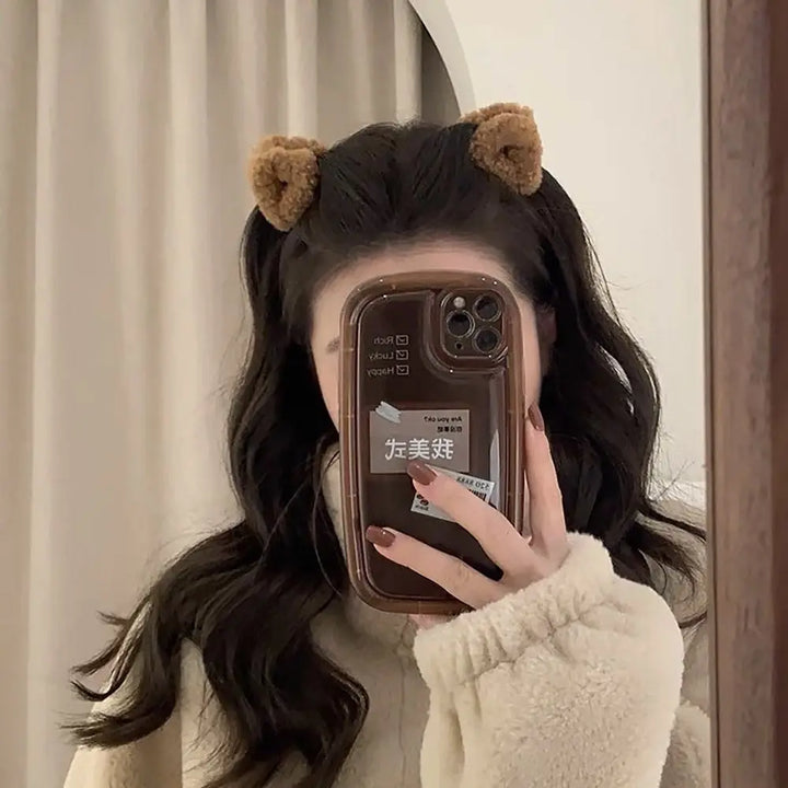 Plush Cat Ears Clips – Cute Hair Accessories