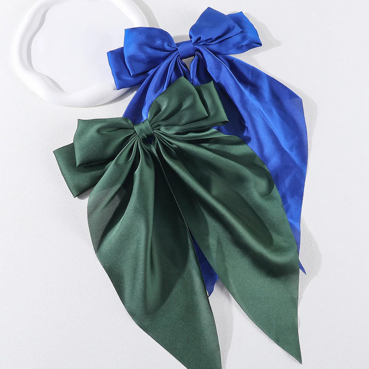 Elegant Bow Ribbon Hair Clip – Satin Bowknot Hairpin