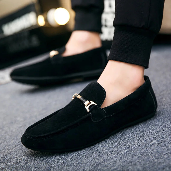 Slip-on Loafers for Men Soft Driving Moccasins High Quality Flats Male Walking Shoes Suede Casual Loafers Summer Men's Shoe