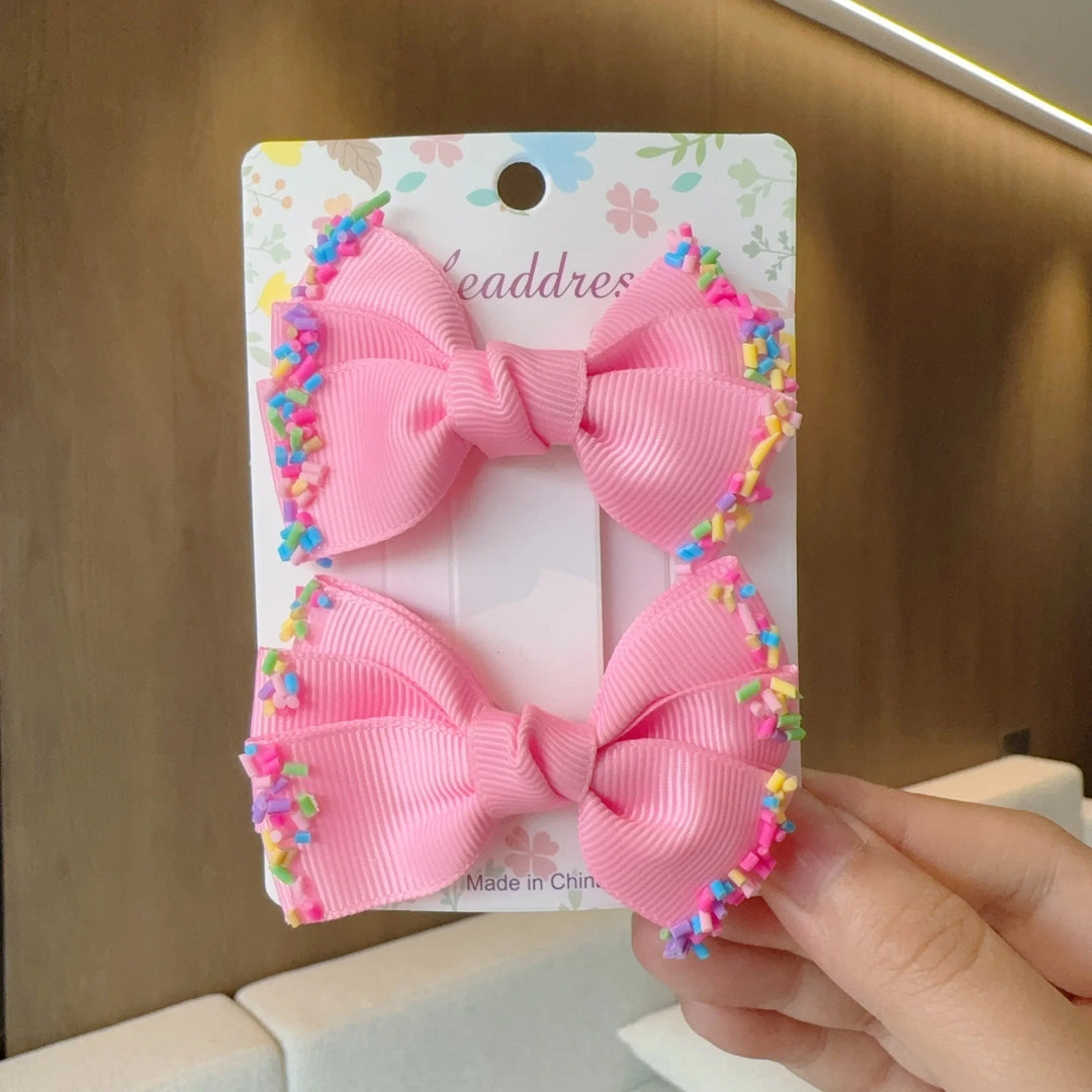 Baby Hair Bows – Ribbon Bowknot Clips