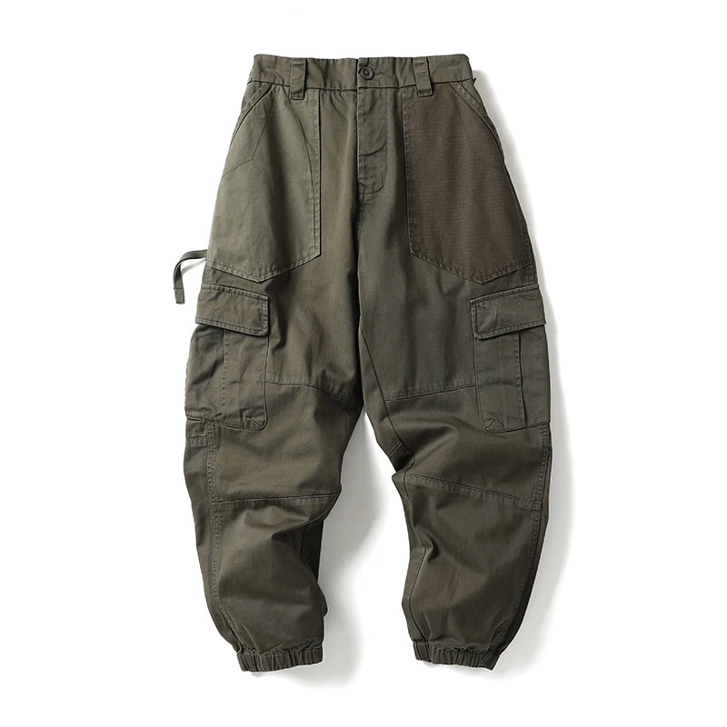 Khaki Harajuku Cargo Joggers