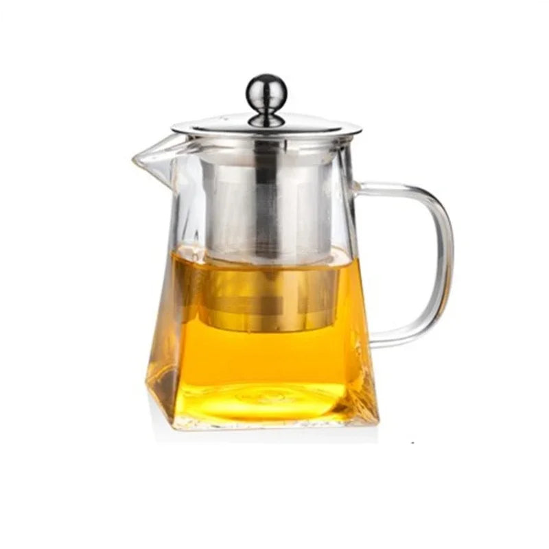 Glass Teapot with Infuser – Elegant Tea Set Kettle