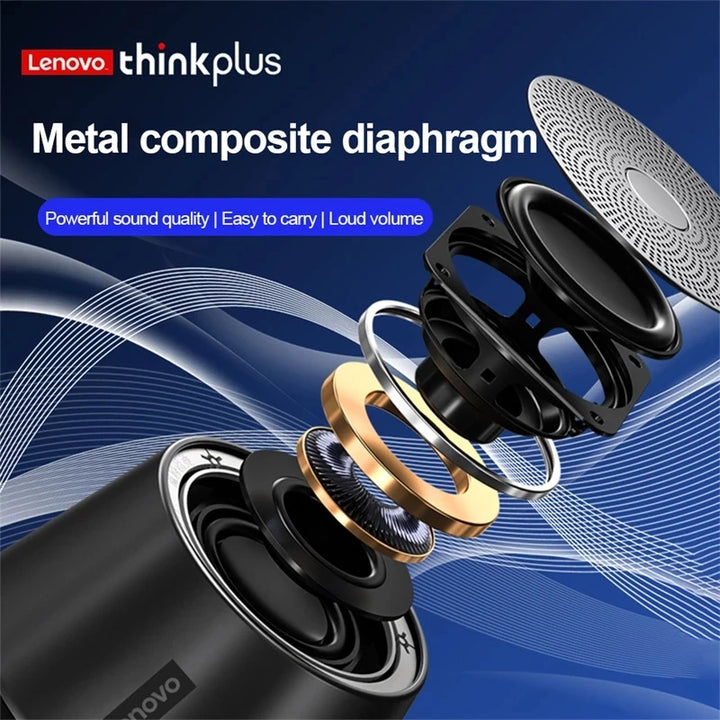 Original Lenovo K3Pro Speaker Portable Bluetooth 5.0 Wireless Mini Outdoor Loudspeaker HiFi Stereo Sound Subwoofer with Micropho