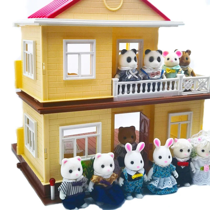 Forest Animal Family 1_12 Dollhouse Accessories Mini_yythk