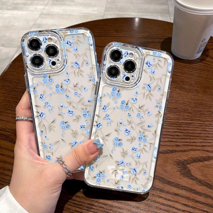 Flower Clear Case For Samsung A55 A54 5G A15 A53 A52 A33 A34 A35 A25 A32 A14 A71 A72 S23 Plus S22 S21 S20 FE Soft Silicone Cover