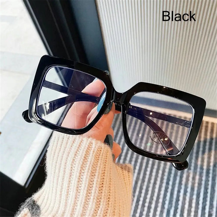 Big Square Anti Blue Light Glasses Women's Glasses New Trend Computer Goggles Glasses Transparent Optical Spectacle Eyeglasses