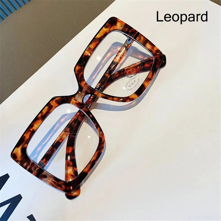 Big Square Anti Blue Light Glasses Women's Glasses New Trend Computer Goggles Glasses Transparent Optical Spectacle Eyeglasses