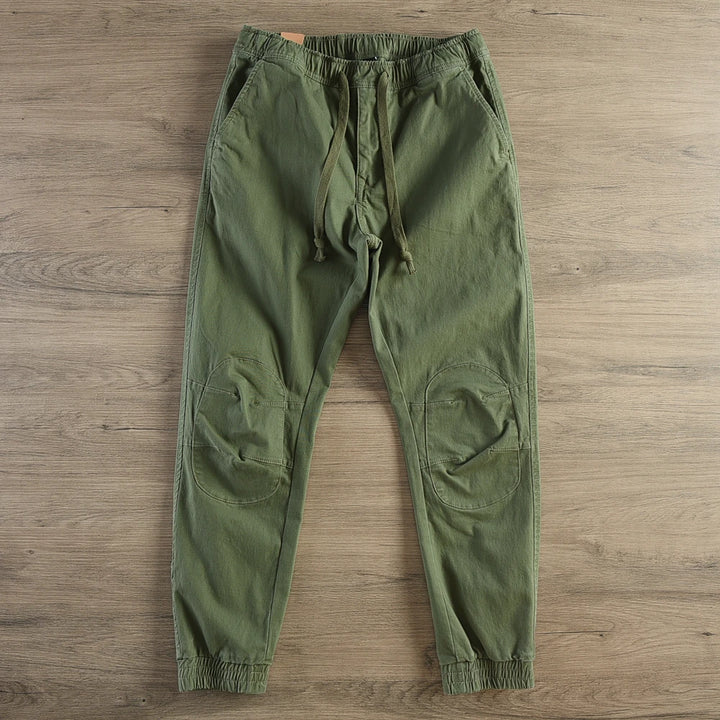 American Retro Cargo Pants – Men's Cotton Straight Trousers