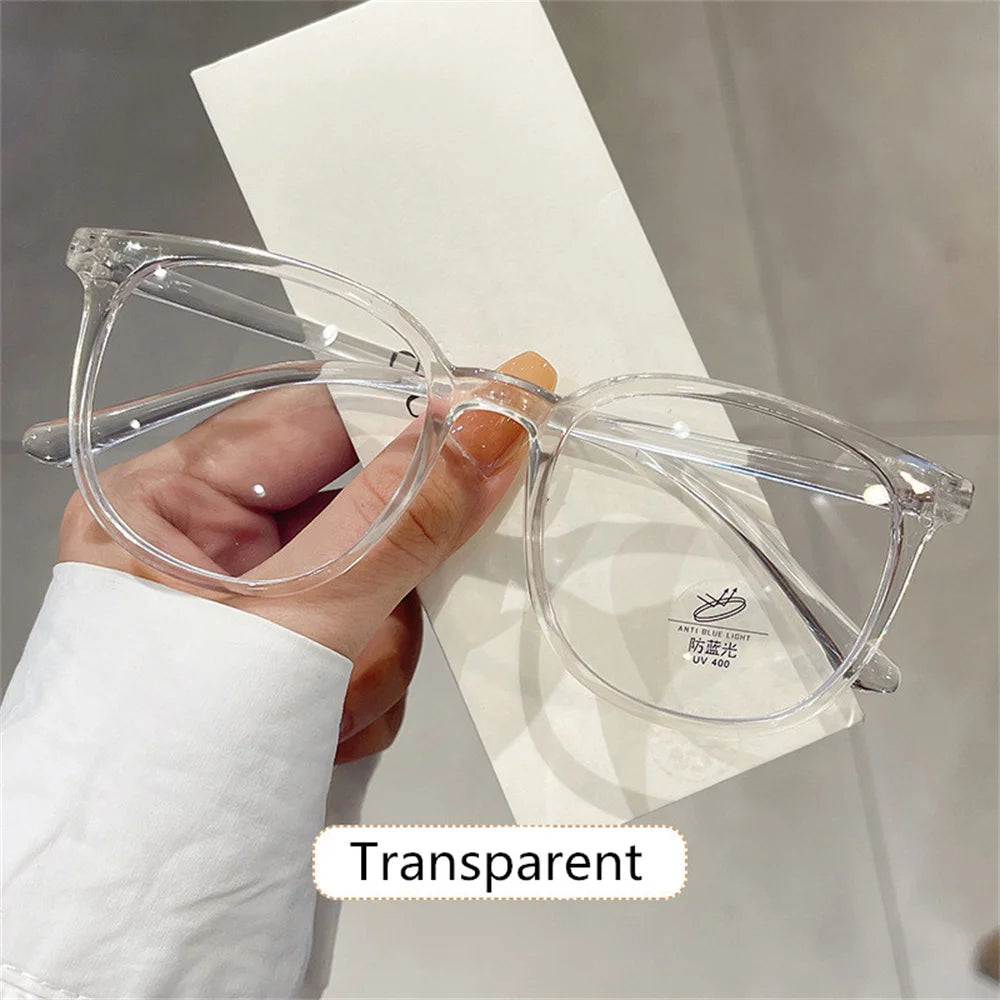 New Fashion Glasses for Women Retro Transparent Glasses Anti Blue Light Eyeglass Frame Luxury Brand Design Four Seasons Spectac