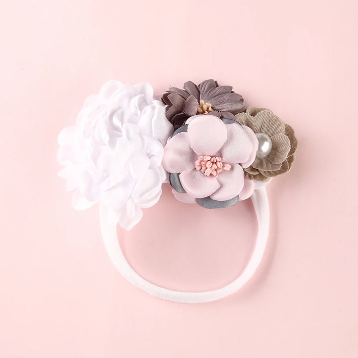 Baby Girl Headband – Elastic Floral Headwear