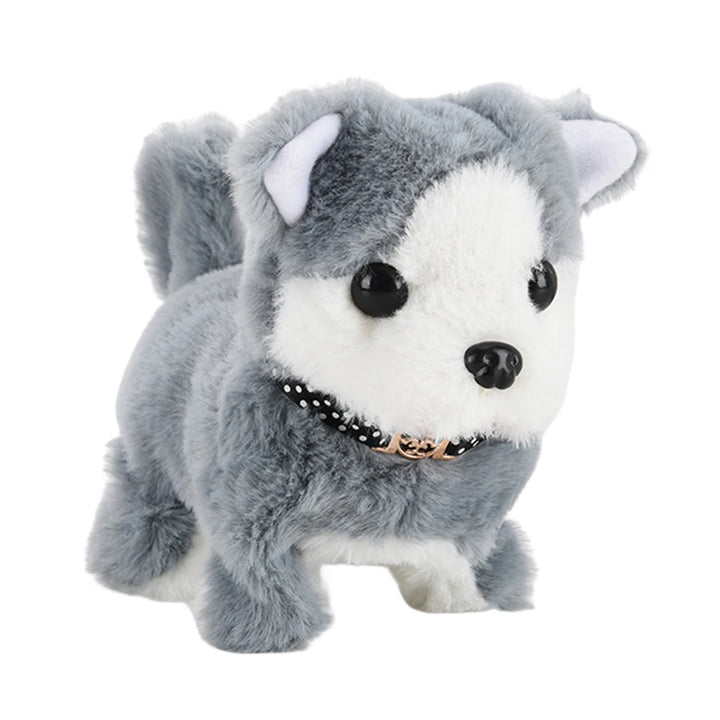 Interactive Plush Puppy Toy – Remote Control Walking & Barking