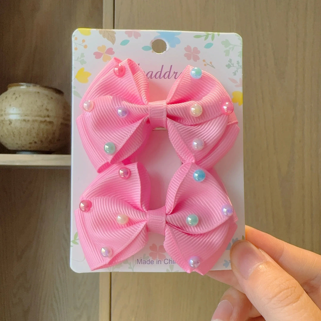 Baby Hair Bows – Ribbon Bowknot Clips