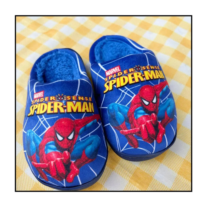 New Spring Autumn Winter Kids Shoes Boy blue Spider Warm Slippers Children Christmas Slippers Pantoufle Enfant Baby Shoes