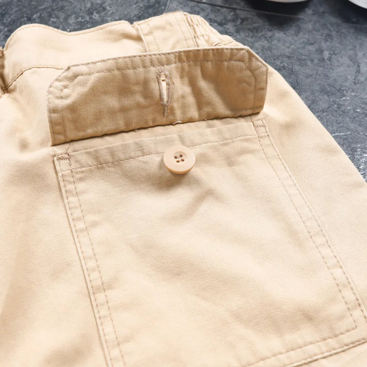 Fashion Cargo Pants Men Casual Loose Baggy Straight Trousers Streetwear Cotton Joggers Clothes