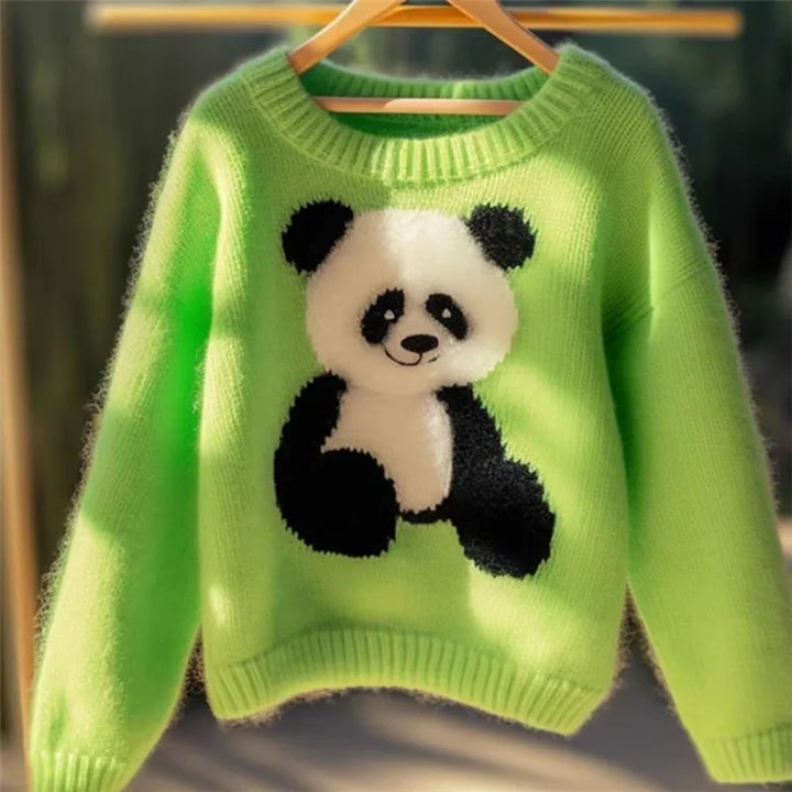 Panda Jacquard Sweater