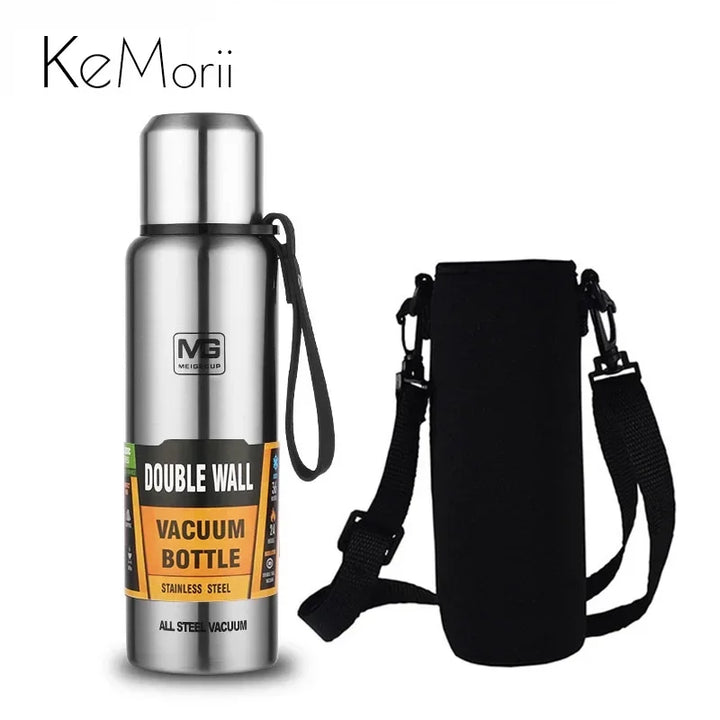 Stainless Steel Thermos Bottle – Large Capacity