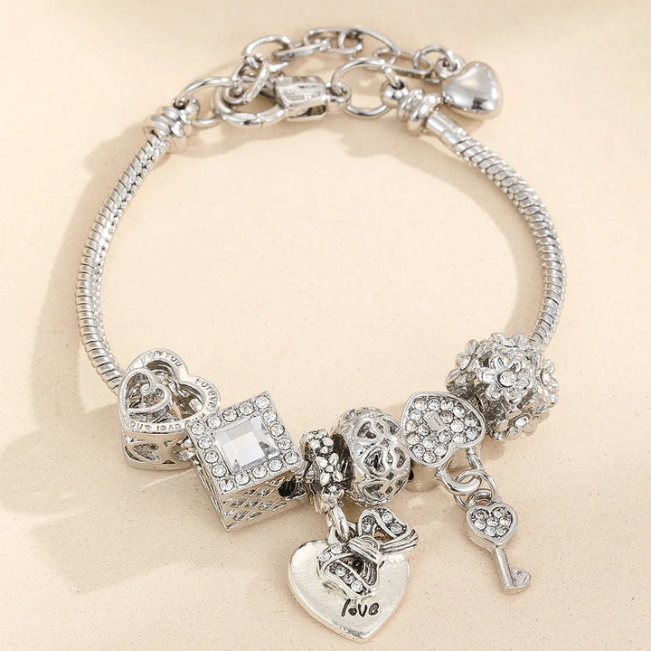 Women's Beaded Love Bracelet – Fashion Jewelry Accessory