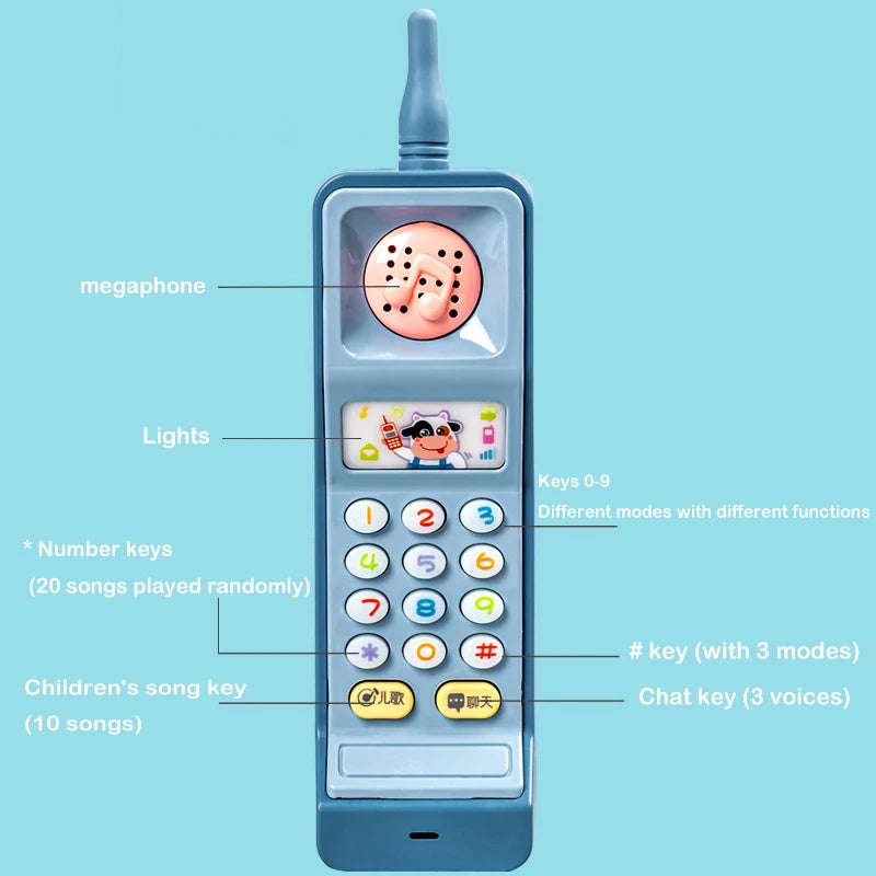 Kids Cartoon Music Phone Toy