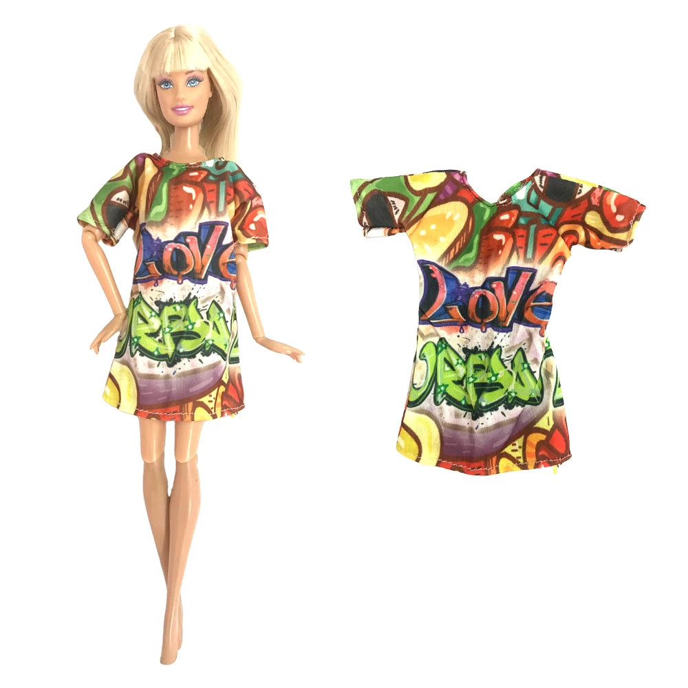 Fashion Skirt Set for 1/6 Doll – Casual Dollhouse Outfit