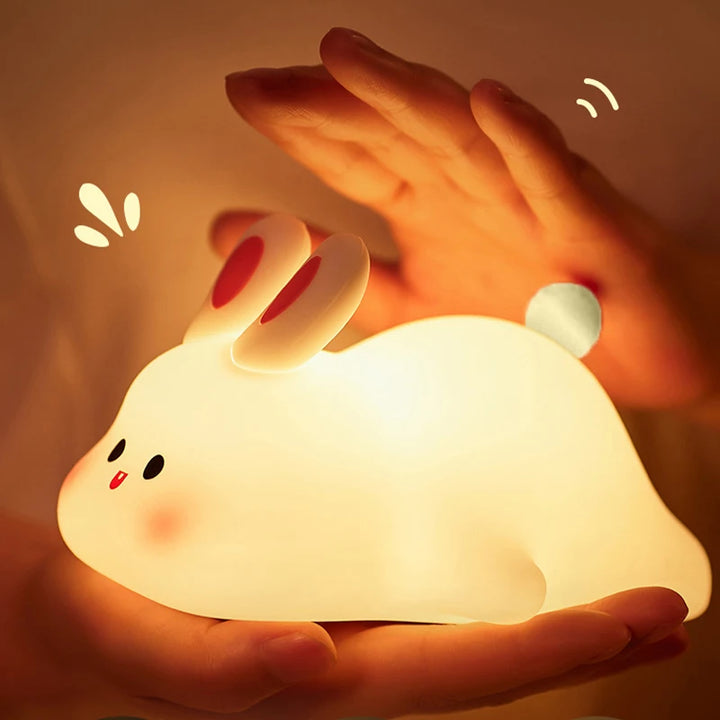 Kawaii Mini Night Light Animals Shaped LED Lamp Nursery Sleeping Night Lamp New Year Kids Gifts Home Decor Accessorie