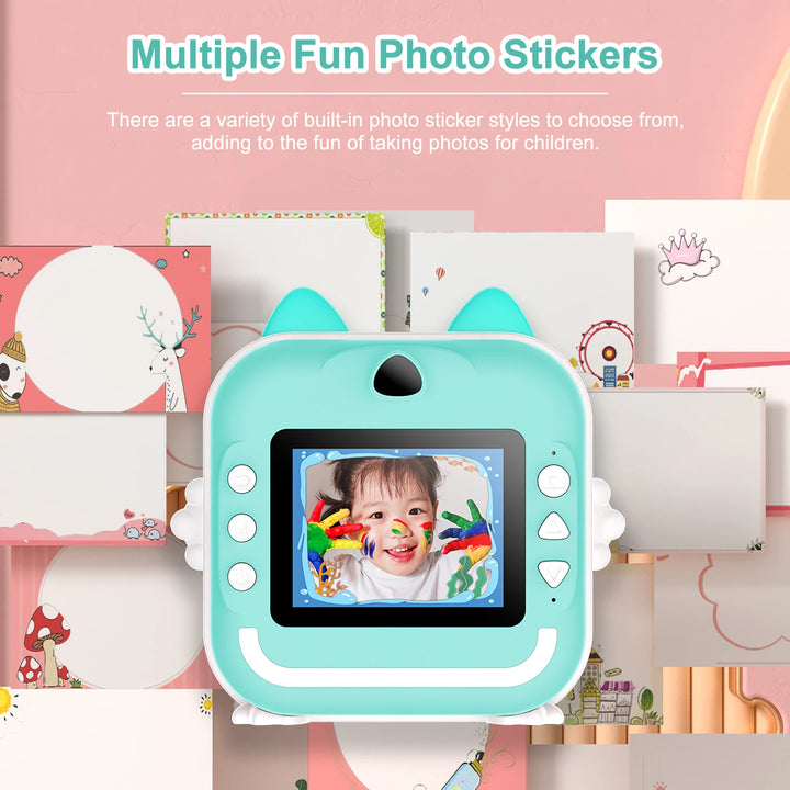 Kids HD Instant Print Camera – Photo & Video with 32GB Card