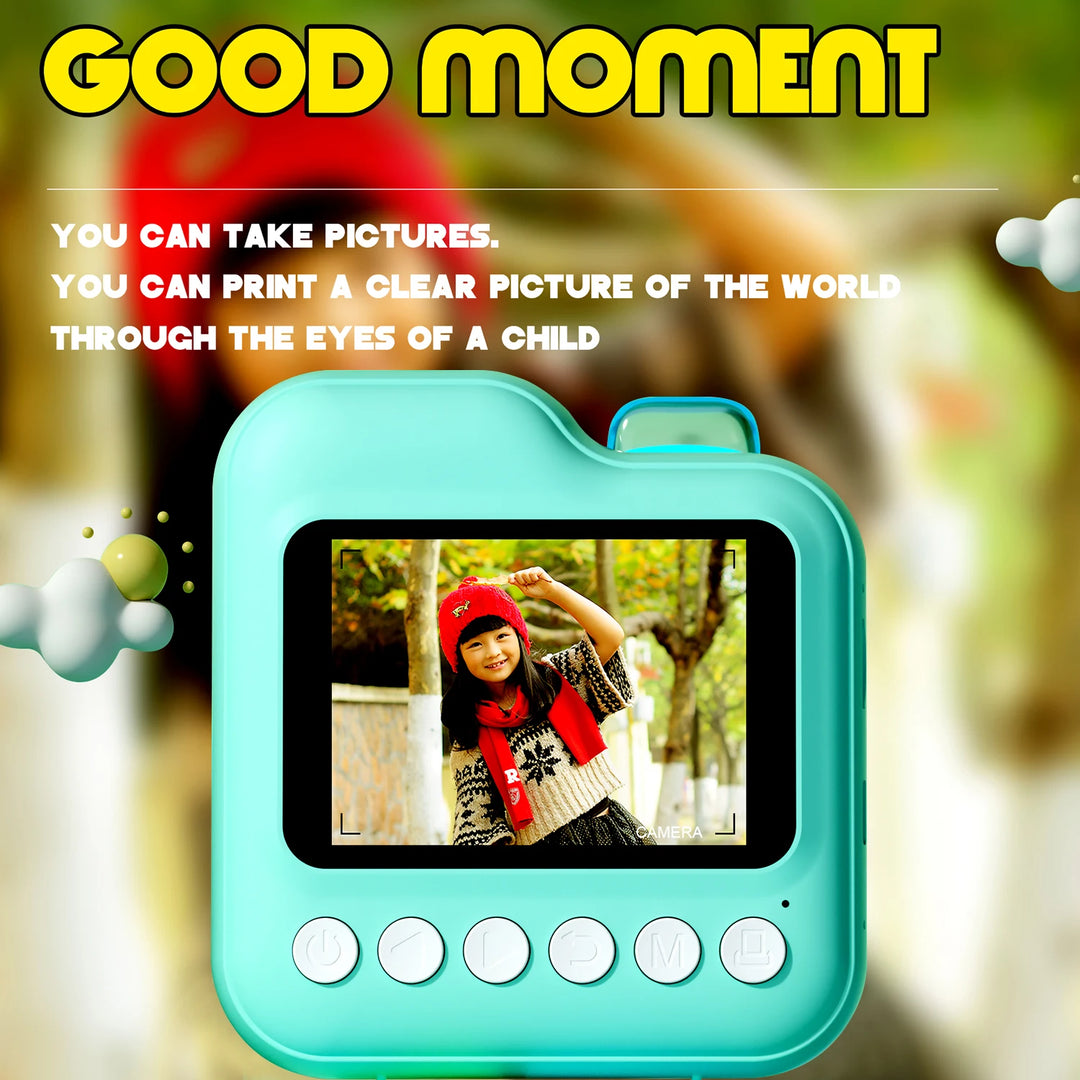 Mini Instant Print Kids Camera – Digital Photo & Video Toy