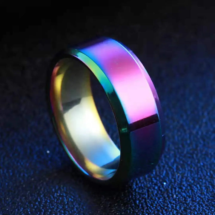 Fashion Charm Jewelry Ring for Men Women Stainless Steel Black Rings Wedding Engagement Band Quality Matte Male Jewelry