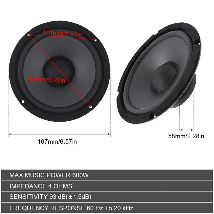 Car Audio Speaker Support – 600W