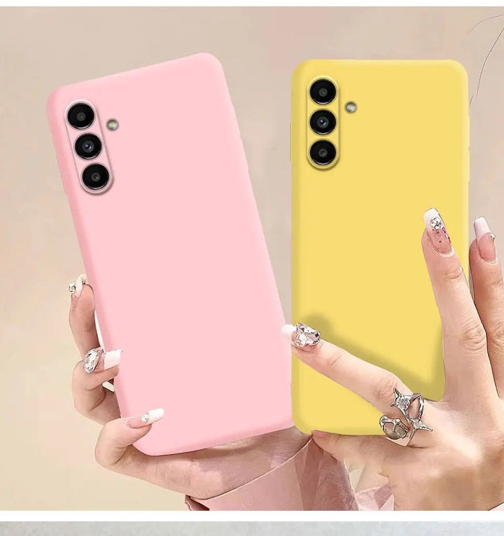 Original Solid Silicone Phone Case For Samsung Galaxy A55 A35 A25 A15 A05 A05S A04 A04S A04E A14 A24 A34 A54 5G Cover Cases