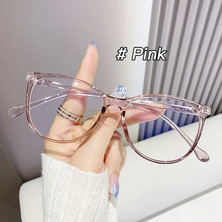 New Fashion Glasses for Women Retro Transparent Glasses Anti Blue Light Eyeglass Frame Luxury Brand Design Four Seasons Spectac