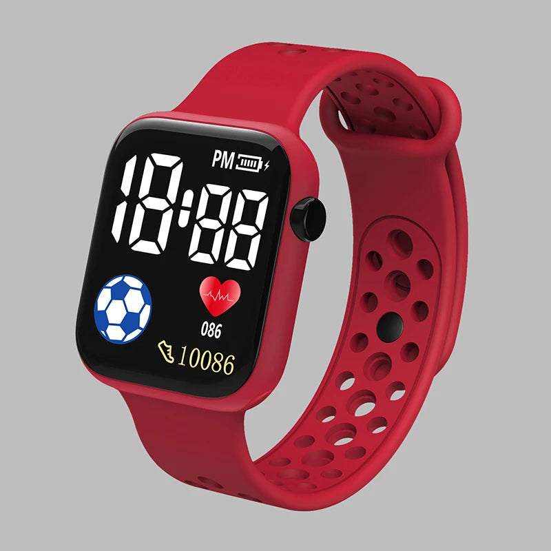 LED Digital Watch – Kids' Waterproof Sports Watch