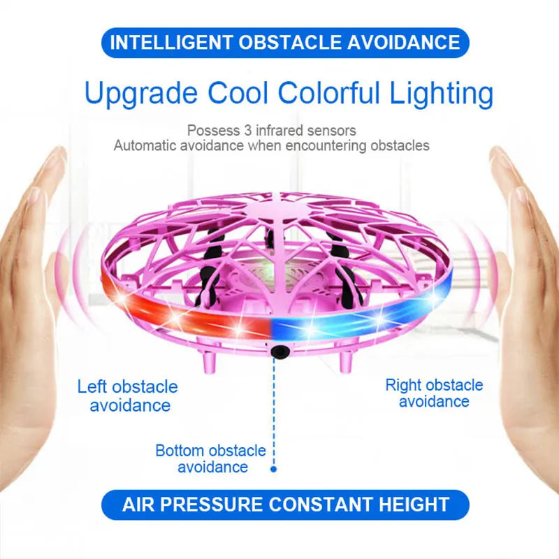 UFO induction aircraft remote control aircraft flying ball drone gesture intelligent suspended flying saucer children's toy boy