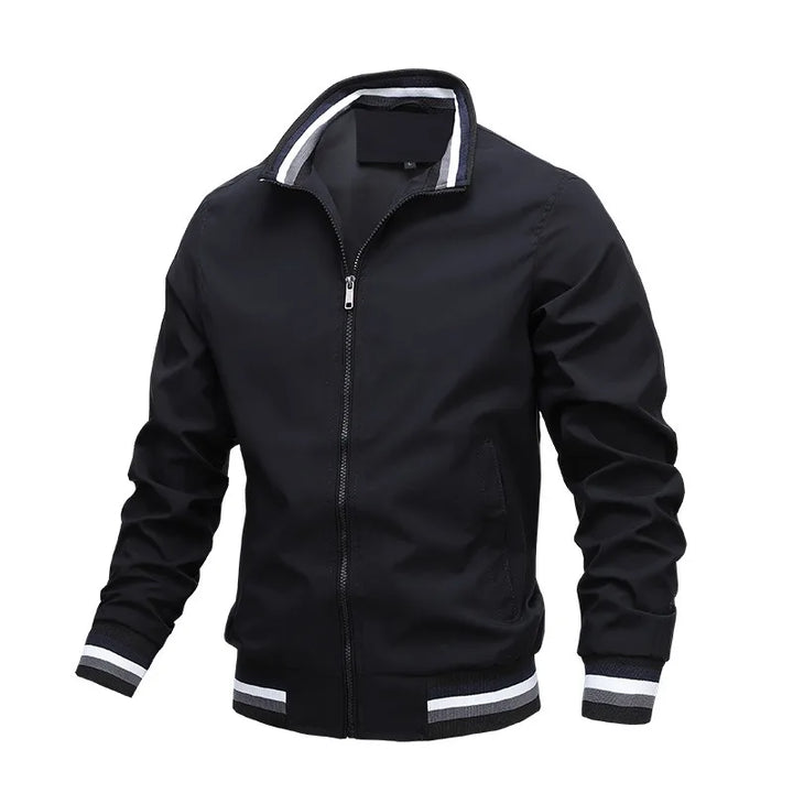 Men's Stand Collar Jacket – Waterproof Windbreaker