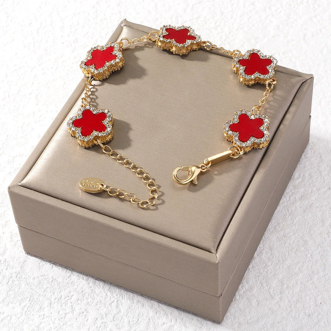 Five Leaf Flower Bracelet