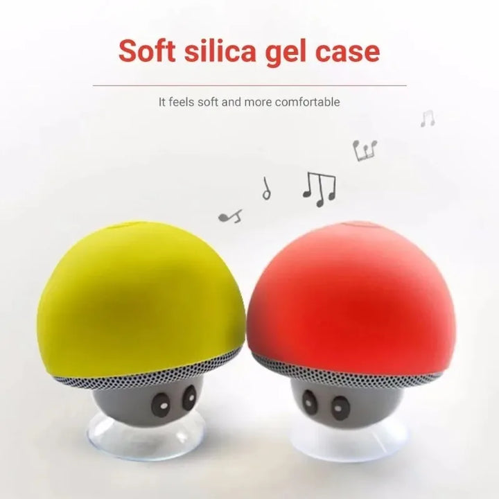 Mini Bluetooth Mushroom Speaker Waterproof Can Be Used as a Mobile Phone Holder Suitable for Family Parties and Small Parties