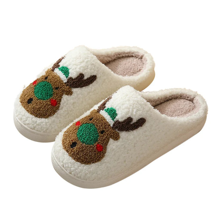 Family Fashion Slippers – Warm Cartoon Non-Slip Slides