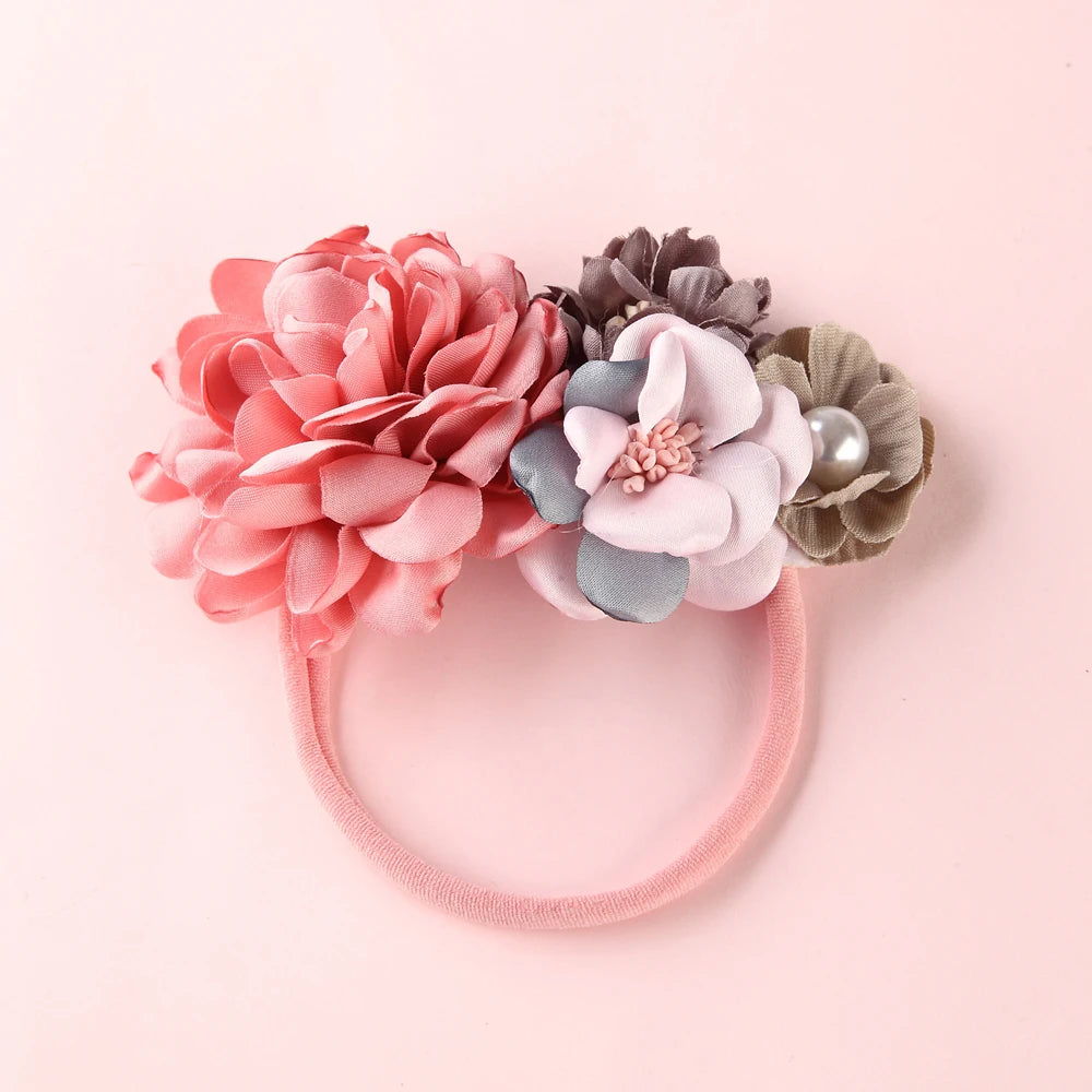 Baby Girl Headband – Elastic Floral Headwear