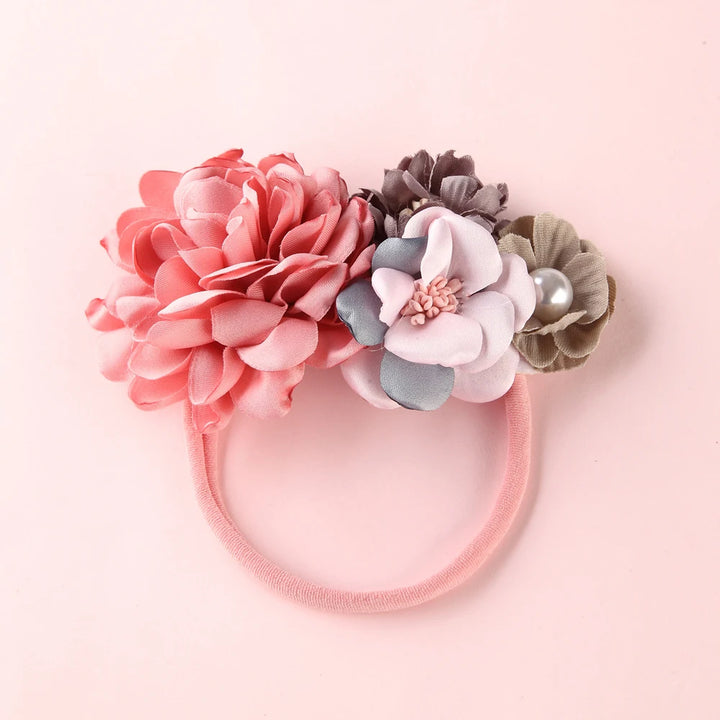 Baby Girl Headband – Elastic Floral Headwear