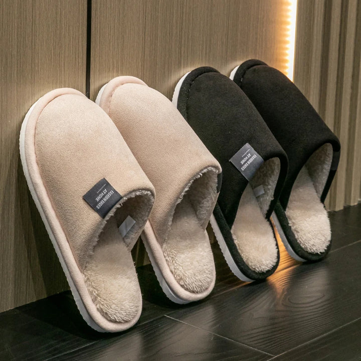 New Trend Winter Couple Indoor Non-slip For Men Women Flip Flops Warm Slippers Home Slides Casual bedroom Soft Comfort Shoes