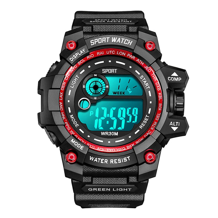 New Men LED Digital Watches Luminous Fashion Sport Waterproof Watches For Man Date Army Military Clock Relogio Masculino