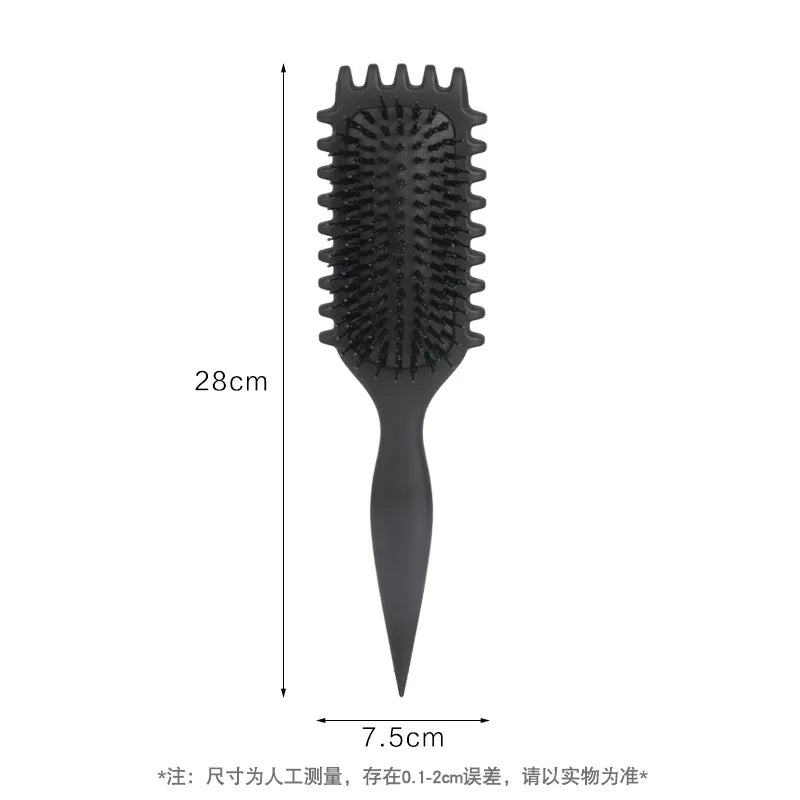 Women's Hair Comb Hollow Shaped Curly Hair Comb Multi Functional Scalp Massage And Anti-static Fluffy Hair Brush Hairstyle Tools