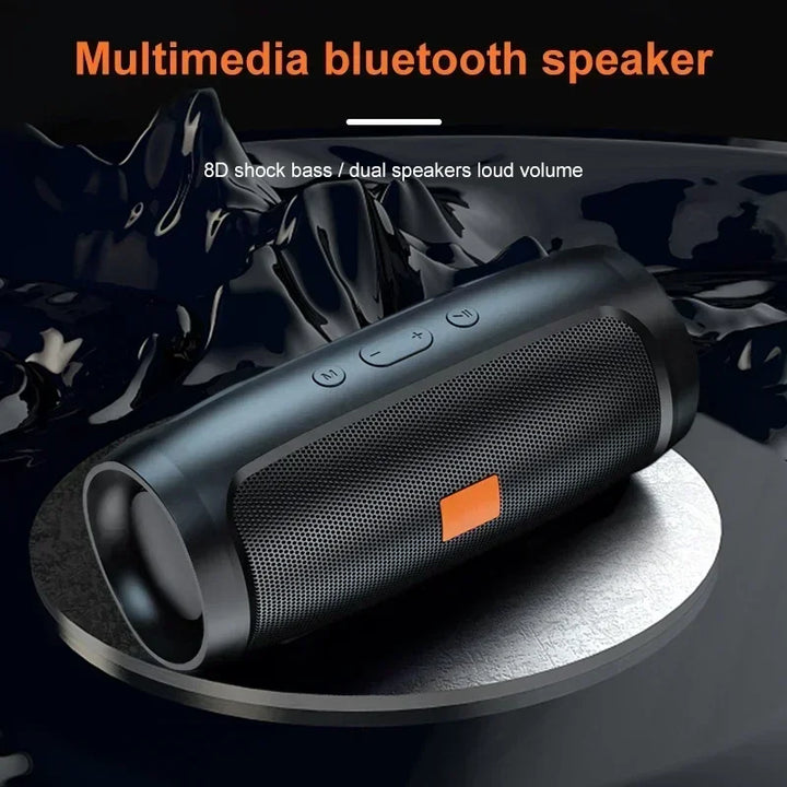 Bluetooth Speaker Dual Speaker Stereo Outdoor Tfusb Playback Fm Voice Broadcasting Portable Subwoofer 5.0 Wireless Speaker