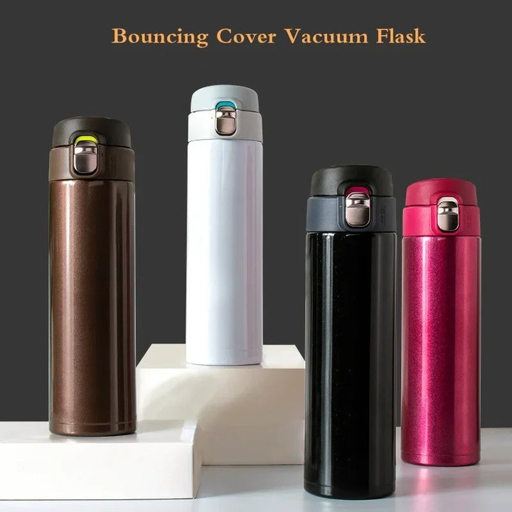 Bouncing Cover Thermos – Stainless Steel