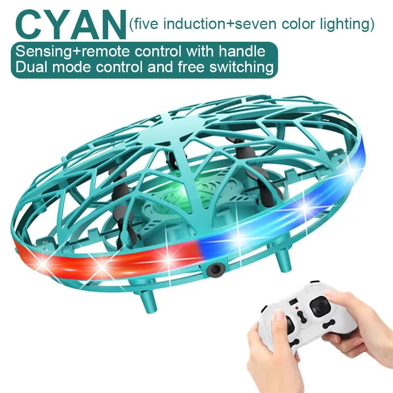 UFO induction aircraft remote control aircraft flying ball drone gesture intelligent suspended flying saucer children's toy boy