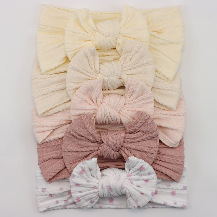 Baby Bows Headbands – Elastic Knit