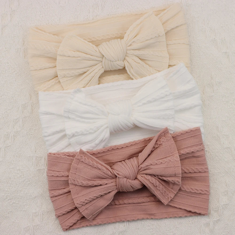 Baby Girl Headbands Set – Elastic Bows