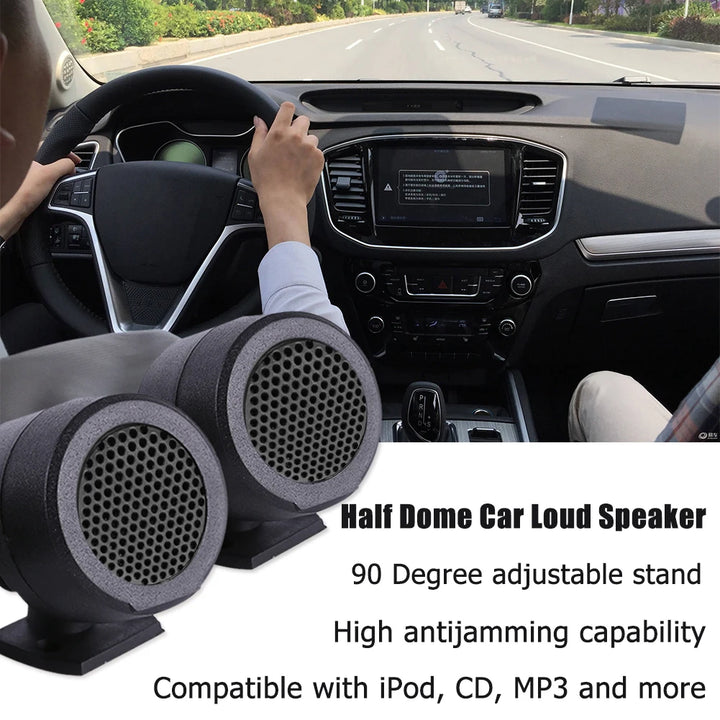 Half Dome Car Loud Speaker 500W 105dDB Car Tweeters Universal High Efficiency Loudspeaker Super Power Audio System with Stand